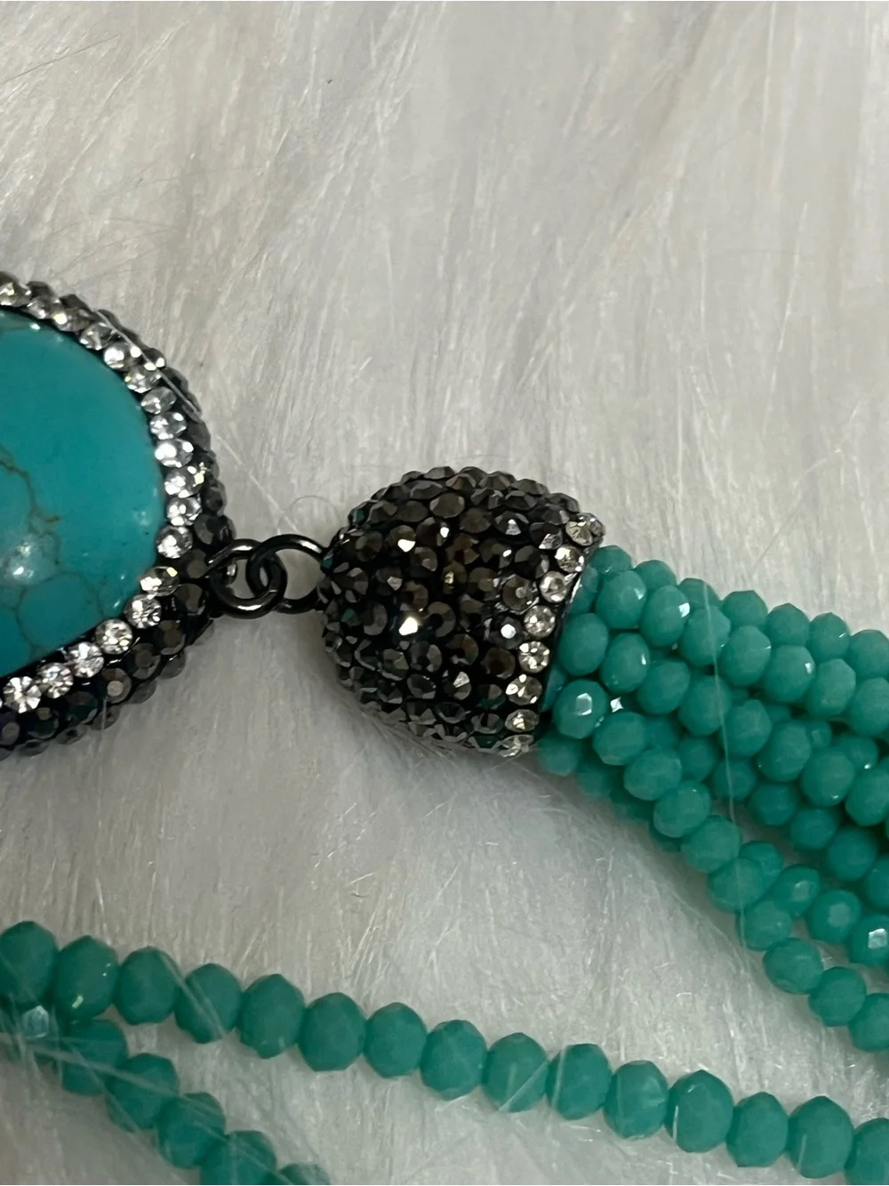 Joan Rivers Long Turquoise Necklace